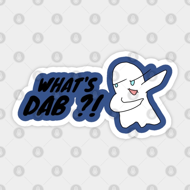 what's DAB whats dab ghost Sticker by FromBerlinGift